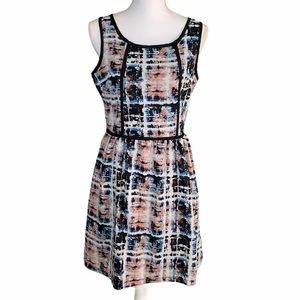 Olive & Oak Balton Sleeveless Abstract Print Dress MED